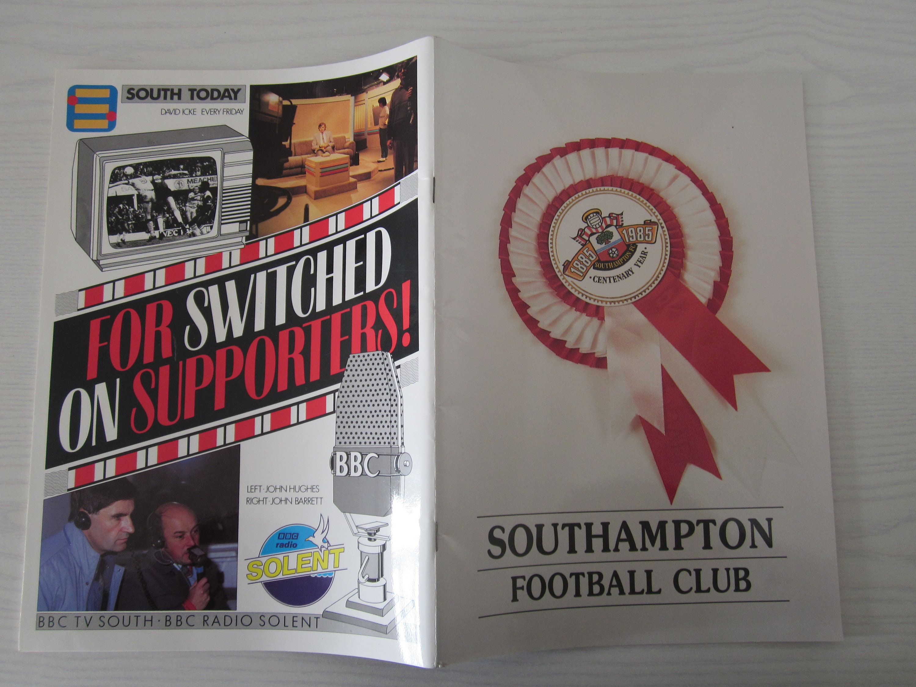 Image of 1885-1985 Original Southampton Football Club Centenary Handbook, Yearbook, Souvenir. Ideal Christmas Gift, Fathers Day, Birthday Present
