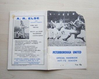 1971-72 Peterborough United Football Supporters Club Handbook, Yearbook Annual. Ideal Christmas Gift, Fathers Day, Birthday Present