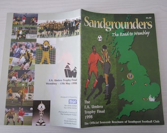 1998 Southport Football Club The F.A. Umbro Trophy Final Brochure, Souvenir. Original. Ideal Christmas Gift, Fathers Day, Birthday Present