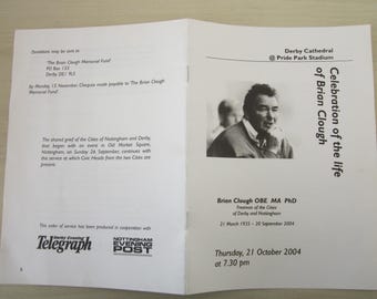 2004 Brian Clough Memorial - "Celebration Of The Life Of Brian Clough"