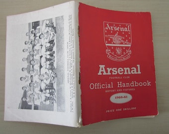 1960-61 Arsenal Football Club Handbook, Yearbook, Annual, Souvenir.