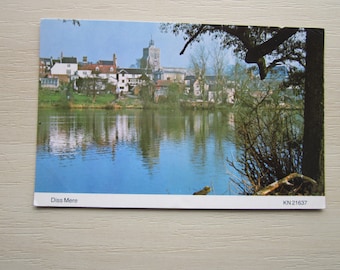 Diss Mere, Norfolk, UK. Genuine, Original, Used, Postcard.