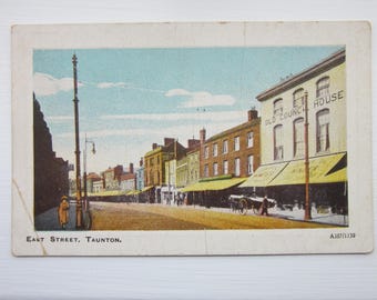 Postcard, East Street, Taunton, Somerset, United Kingdom. Genuine, Original.