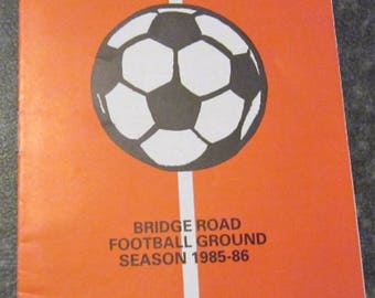 1986/87 HISTON v Ipswich Town, Original/Official pre-season friendly football/soccer match programme