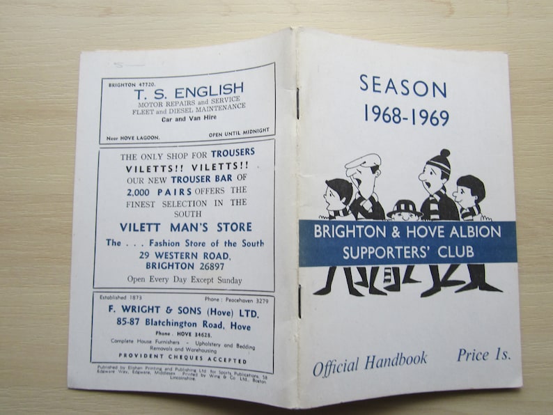 Ideal Christmas Gift Fathers Day Annual Yearbook 1968 69 Brighton Hove Albion Football Supporters Club Handbook Birthday Present Collectibles Art Collectibles Pscj Edu Pk Ideal Christmas Gift Fathers Day Annual Yearbook 1968 69 Brighton Hove Albion Football Supporters Club Handbook Birthday Present Collectibles Art Collectibles Pscj Edu Pk