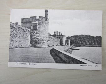 Carnarvon, The Walls, Wales, United Kingdom, Genuine, Original, Valentine's Series, Postcard.