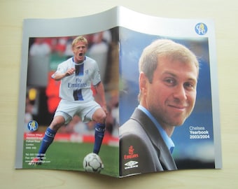 2003-2004 Chelsea Football Club Soccer Handbook Annual Yearbook. Ideal Christmas Gift Fathers Day or Birthday Present