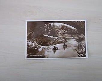Vintage Postcard, The Coracle Men, Carmarthenshire, South West Wales, United Kingdom, Real Photo RPPC Postcard, Genuine, Original.