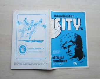 1971-72 Manchester City Football Supporters Club Handbook, Yearbook, Souvenir. Ideal Christmas Gift, Fathers Day, Birthday Present