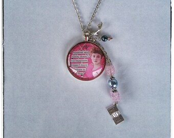 Love To Shop Necklace, Shopping Sarcasm Jewelry, Charm Necklace For Shoppers