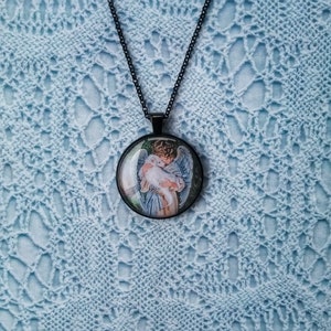 Beautiful Victorian Little Boy Angel Necklace