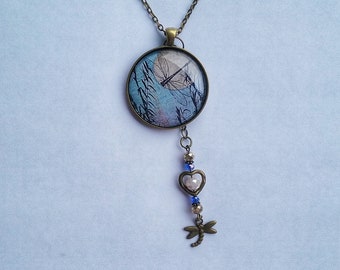 Dragonfly Pendant Charm Necklace Woman's Gift Dragonfly Jewelry Dragonfly Lover