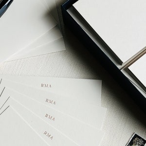 Set di biglietti monogramma personalizzati