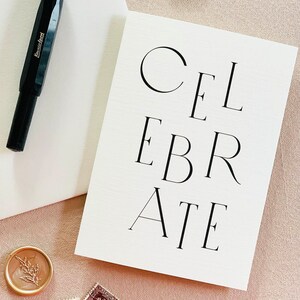 Feiern Sie Typografie Karte