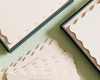 Hello Beautiful Copper Foiled Notecard Set (boxed set of 6)