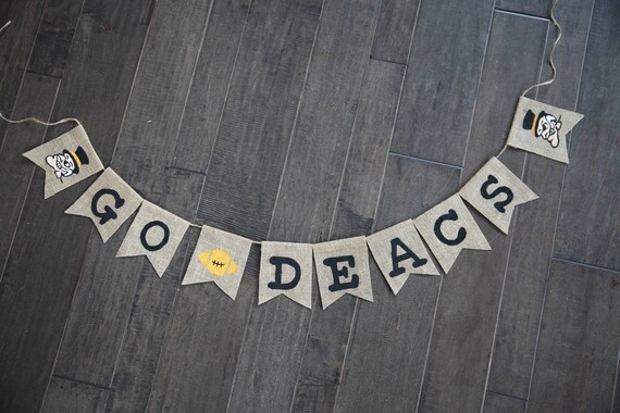 Wake Forest University Banner Go Deacs Banner Custom Etsy