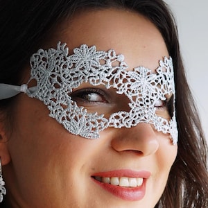 Silver Masquerade Mask Womens Lace Masks Venetian Mask Masquerade Party Mask Ball Wedding Mask Prom Silver Mask Sexy Womens Mask