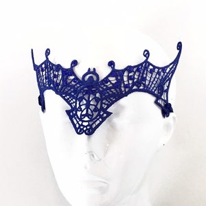 Royal blue Lace masks for women glass wearers, mask for eye glasses, royal blue mask eye glass masquerade mask