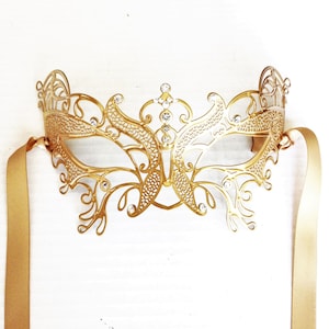 Luxe maskerademasker, maskerademaskers voor dames, gouden Halloween-maskers,