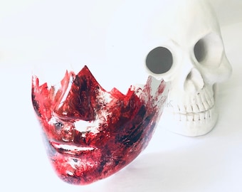 Máscara de mascarada de la Purga de Halloween sangrienta