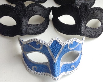 Black Theme Masquerade Mask for Men, Wedding Masquerade Masks, Mardi Gras Masks for Parties, Mens Halloween Masks