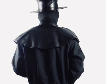 Cosplay leather plague doctor Mask comic-con plague doctor Mask Plague hat Bird mask black raven mask MEN WOMEN halloween mask