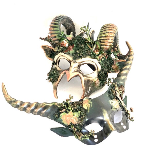 Masquerade Mask couples Forest Goblin Mask Woodland Mask animal Masks Halloween Masks