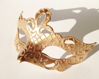 Gold Masquerade mask for Kids, Childrens Masquerade Mask, Gold Venetian Mask, Children's masquerade Costume Mask, SHIPPING in 24hrs