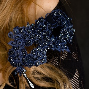 Blue Masquerade Mask Women, Handheld Stick mask,Luxury, elegant, Venetian mask, Mardi Gras Masks, Lace Pearls sequins