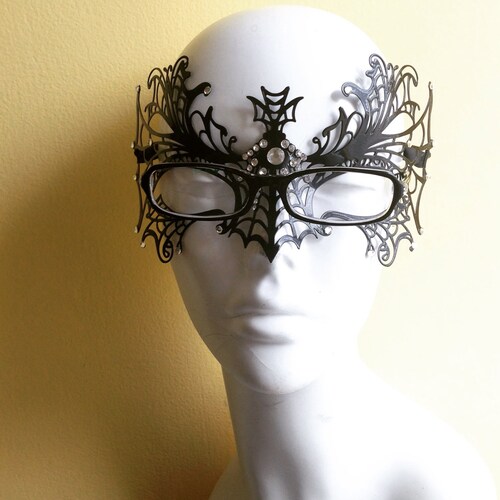 Women's Masquerade Mask to Wear With Glasses Halloween Etsy