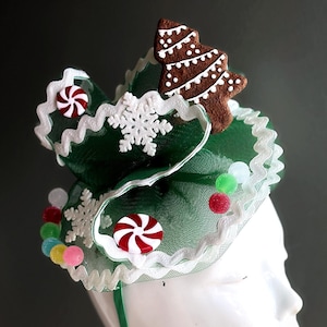Weihnachten Fascinator Weihnachtsstirnband Partyhut Urlaub Accessoire