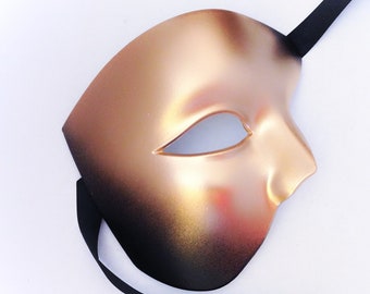 Maskerade-Masken, goldene Herren-Maskerade-Maske, Halloween-Maske für Männer, Maskenball-Halbgesichtsmasken