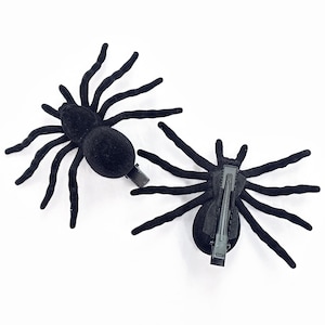 Spider Hair Clip Halloween Accessory - Black