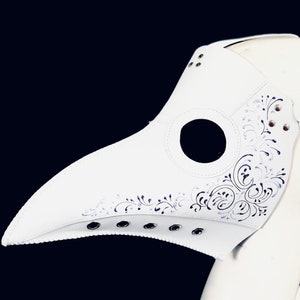 Silver plague doctor masquerade mask Plague Mask  halloween Bird mask jackdaw Steampunk Plague Doctor halloween plague Doctor costume mask
