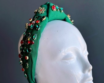 Christmas Headband Charms Headband Xmas Holiday Headband Evening Headband Christmas Gift Hair Accessory