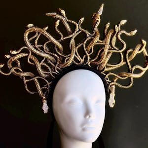 Medusa Costume Crown, Gorgon Crown, Serpent Headpiece