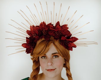 Poinesettia Headband for Christmas