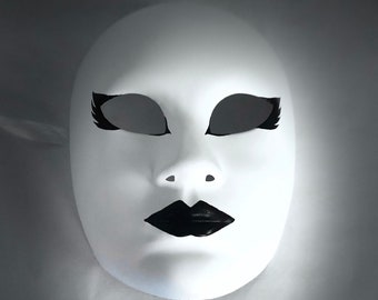 Volta Masquerade-volgelaatsmasker zwarte zwaan