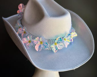 Country Glam Cowboy Partyhut für Raves, Konzerte und Musikfestivals