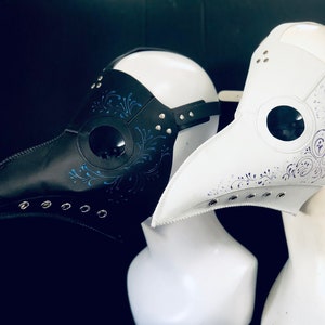 Masquerade masks Couple's Plague Doctor Masks Bird Mask PU leather plague mask Bird Mask Steampunk Plague Mask Cosplay Unisex plague masks image 1
