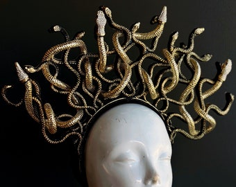 Medusa Costume Crown, Gorgon Crown, Seroent Headpiece