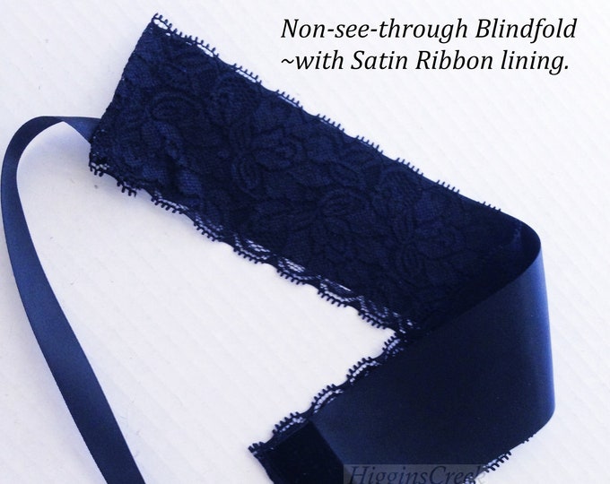 Luxury Black Blindfolds - Non See through - honeymoon gift bride gifts
