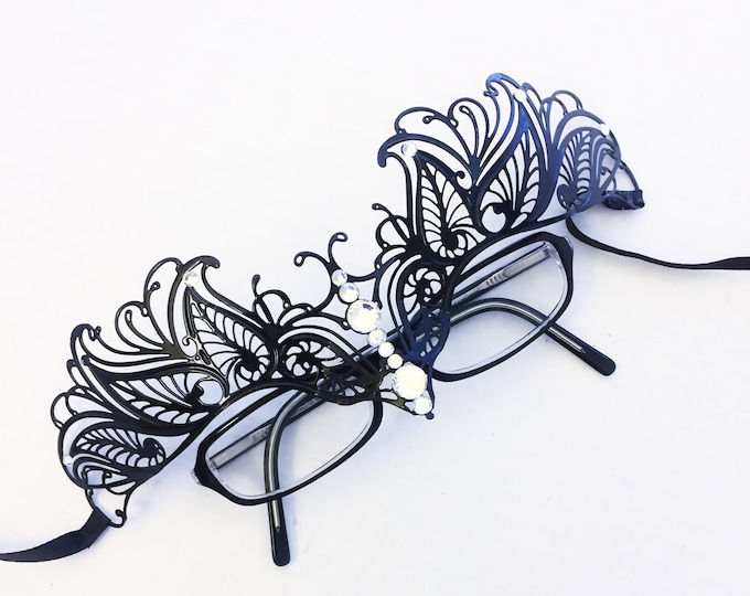 Masquerade Masks for Eyeglass Wearers, Masquerade Ball Mask for Eye