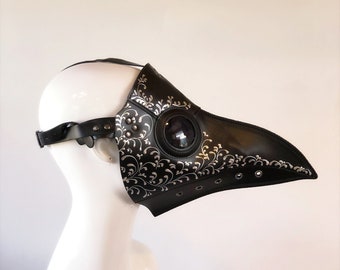 Plague Doctor Mask - COSPLAY Mask - Steampunk Mask - Plague Doctor Costume - Plague Doctor Hat - Plague Mask - Halloween - Masquerade Ball