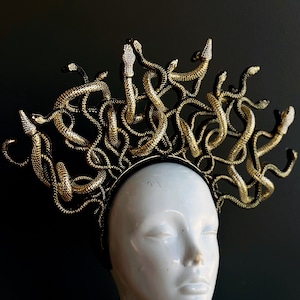 Medusa Costume Crown, Gorgon Crown, Seroent Headpiece