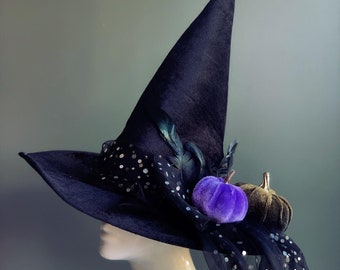 BABY 魔女ハット　ミニハット　黒×ラベンダー BABY 魔女ハット ミニハット 黒×ラベンダー - メルカリ