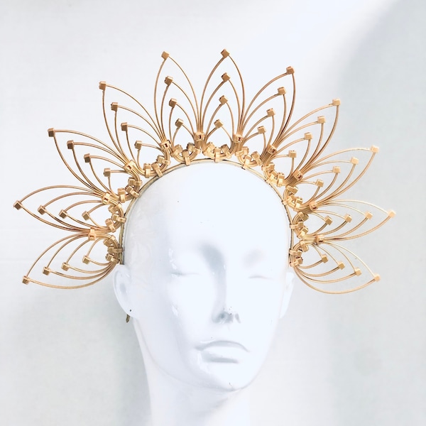large gold headpiece