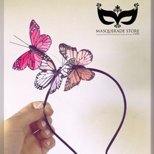 Pastel Butterfly Headband, Pastel headband, pastel butterflies Pastel Colors CUSTOMIZED
