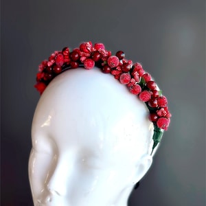 Christmas Headband Holly Berry Accessory Christmas Party X-Mas Holiday Headband