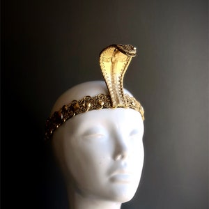 Medusa Snake Headband - Halloween Medusa Costume - Gold - Adult